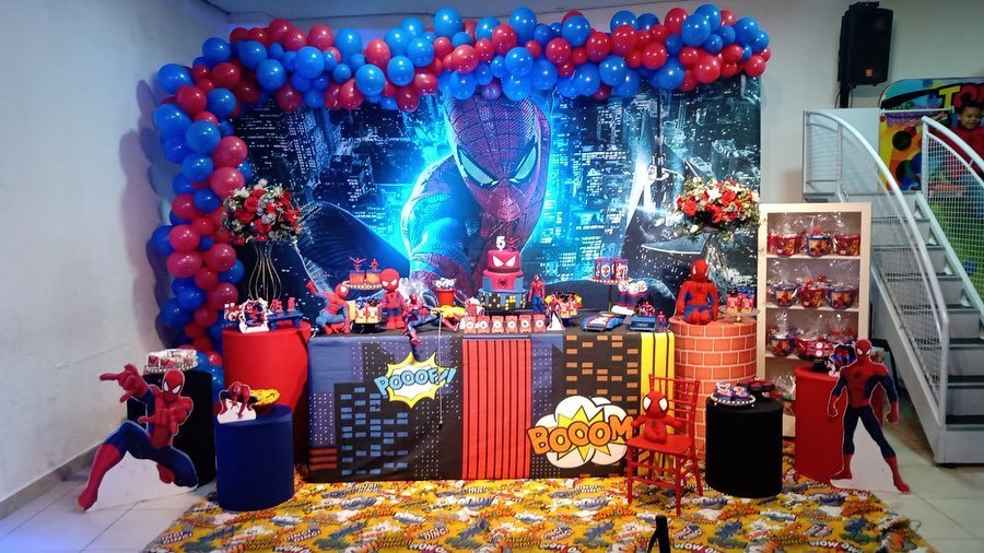 Decoração festa Homem-Aranha