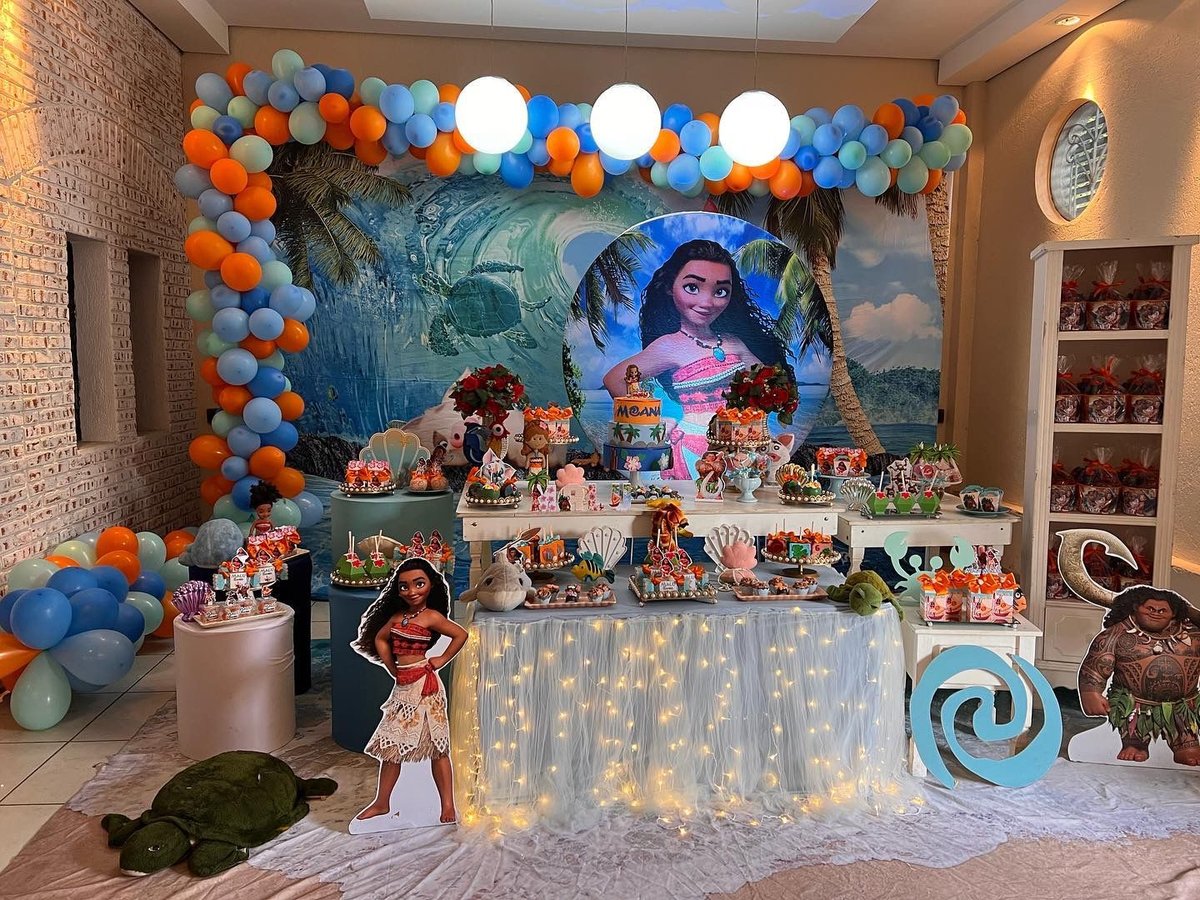 Decoração festa Moana
