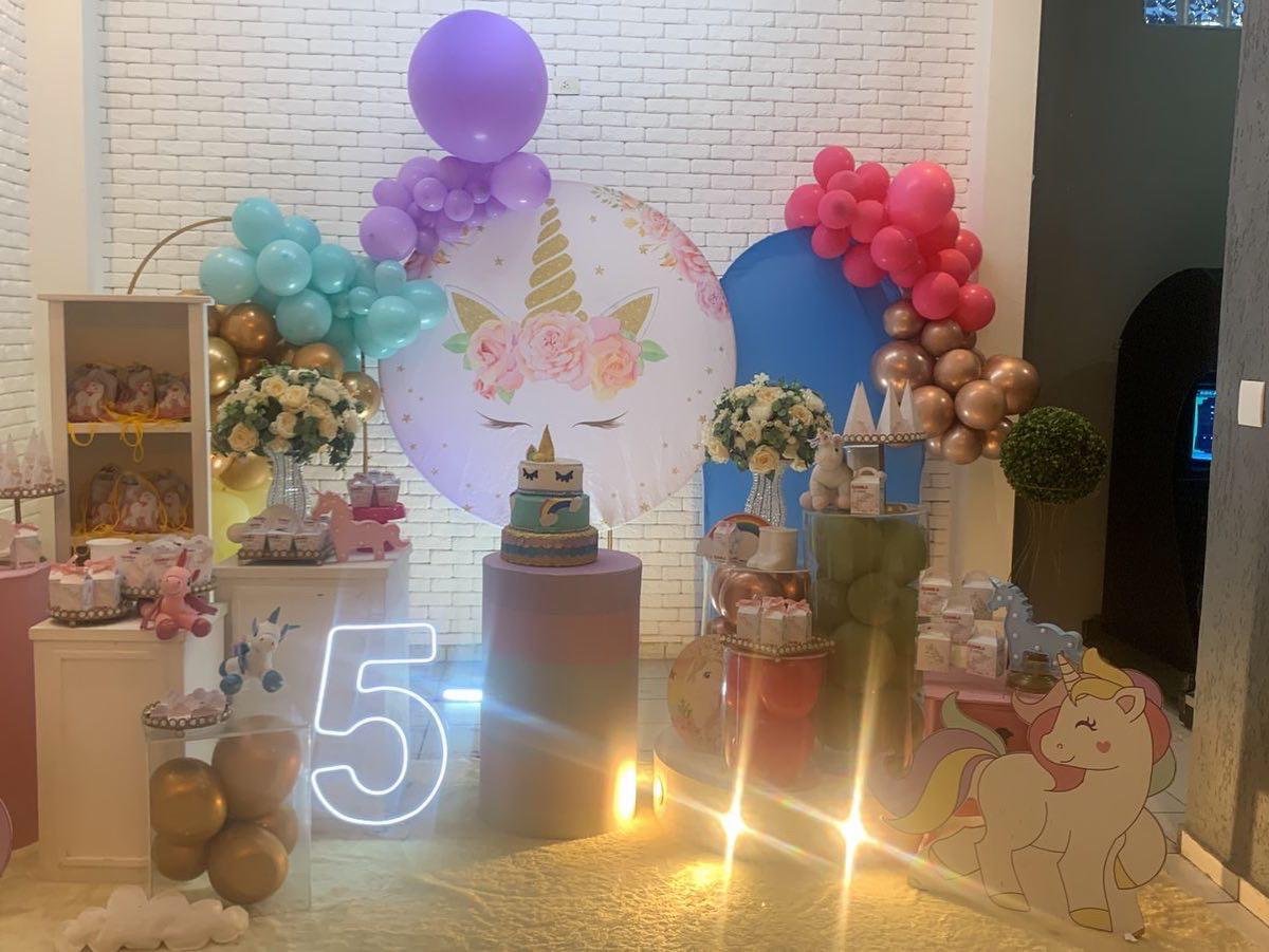Decoração festa Unicórnio